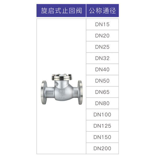 不銹鋼旋啟式止回閥